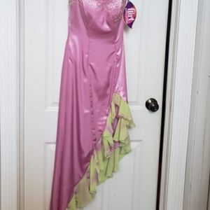 Flirt by Maggie Sottero size 6 Pink/lime green
